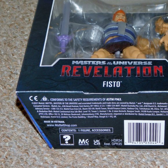 2021 Mattel Masters of the Universe Revelation 7" Masterverse Fisto MIB New - Picture 7 of 10